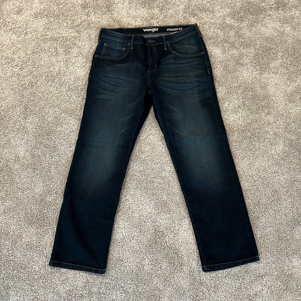 Wrangler straight fit men’s jeans 34 x 30